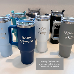 Personalized Engraved 40 ounce Tumbler with Straw