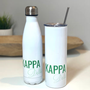 Kappa Delta Water Bottle or Skinny Tumbler