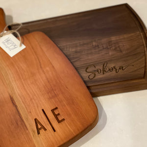 Personalized Engraved Wood Cutting Board
