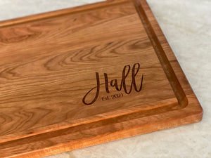 Personalized Engraved Wood Cutting Board