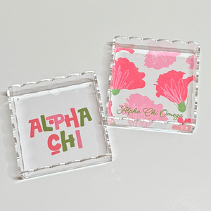 Sorority Scallop Acrylic Tray