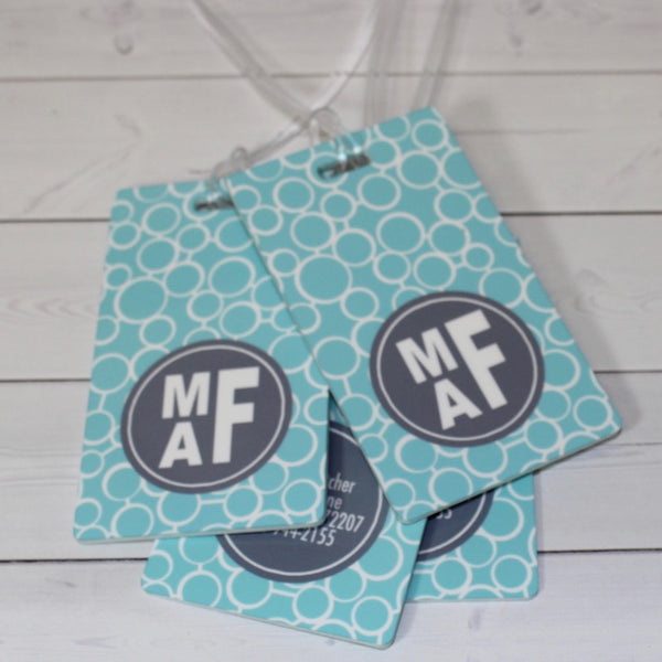 Personalized Luggage Tag & Wrap Set (Custom Design) - Happy Thoughts Gifts