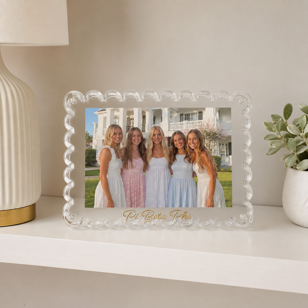 Sorority Scallop Acrylic Frame
