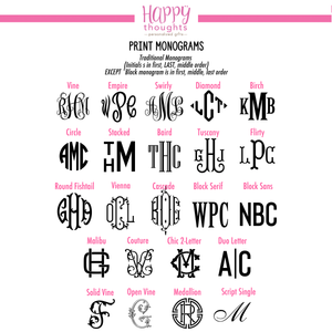 Scallop Acrylic Tray with Personalized Insert