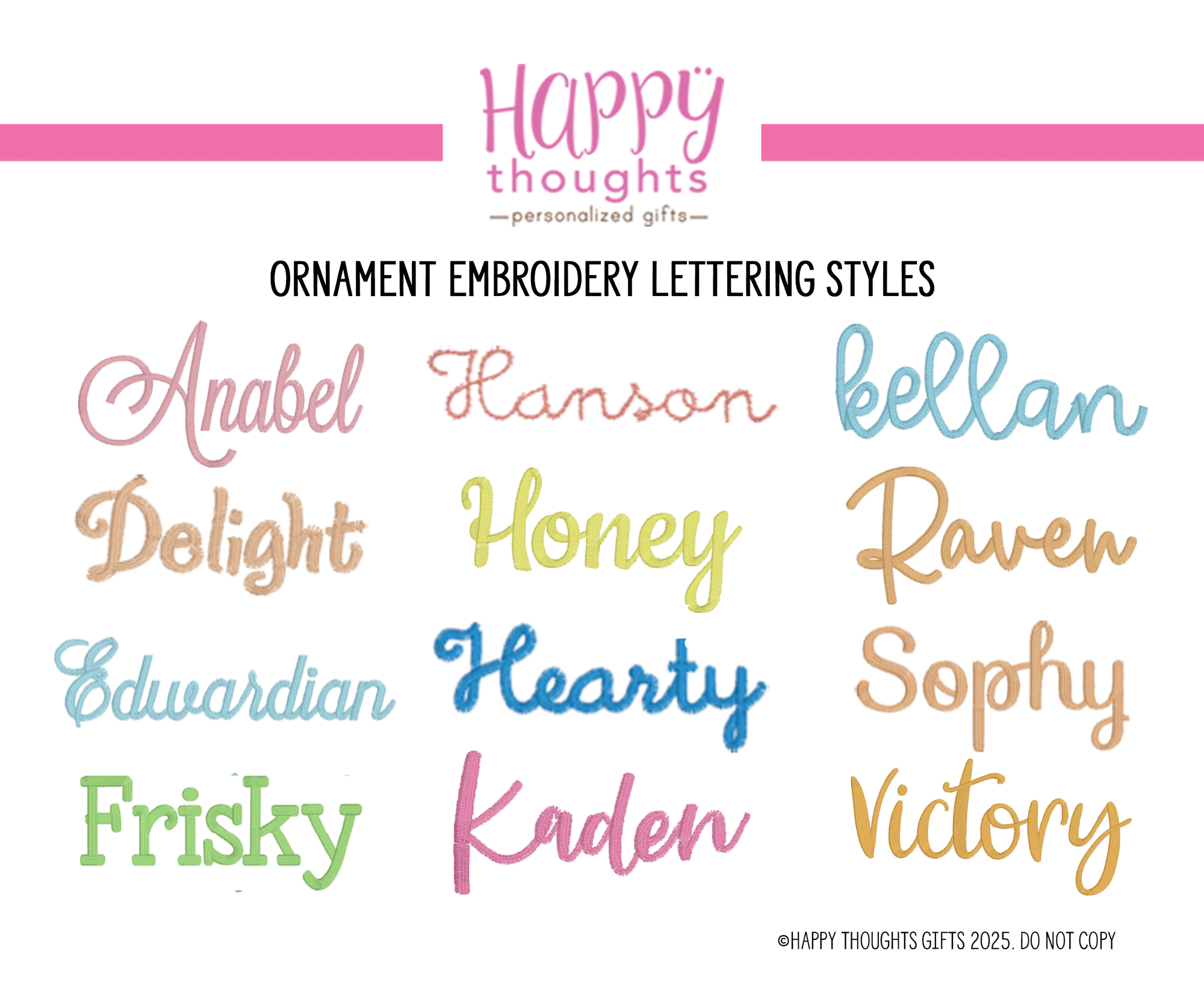 Personalized Embroidered Christmas Ornament - Baby's First Christmas - Keepsake 2025