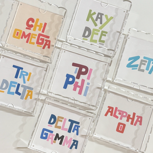 Sorority Scallop Acrylic Tray