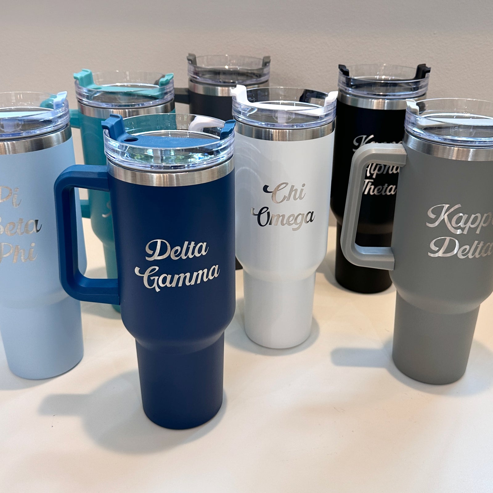 40 Ounce Tumbler with Sorority Engraving