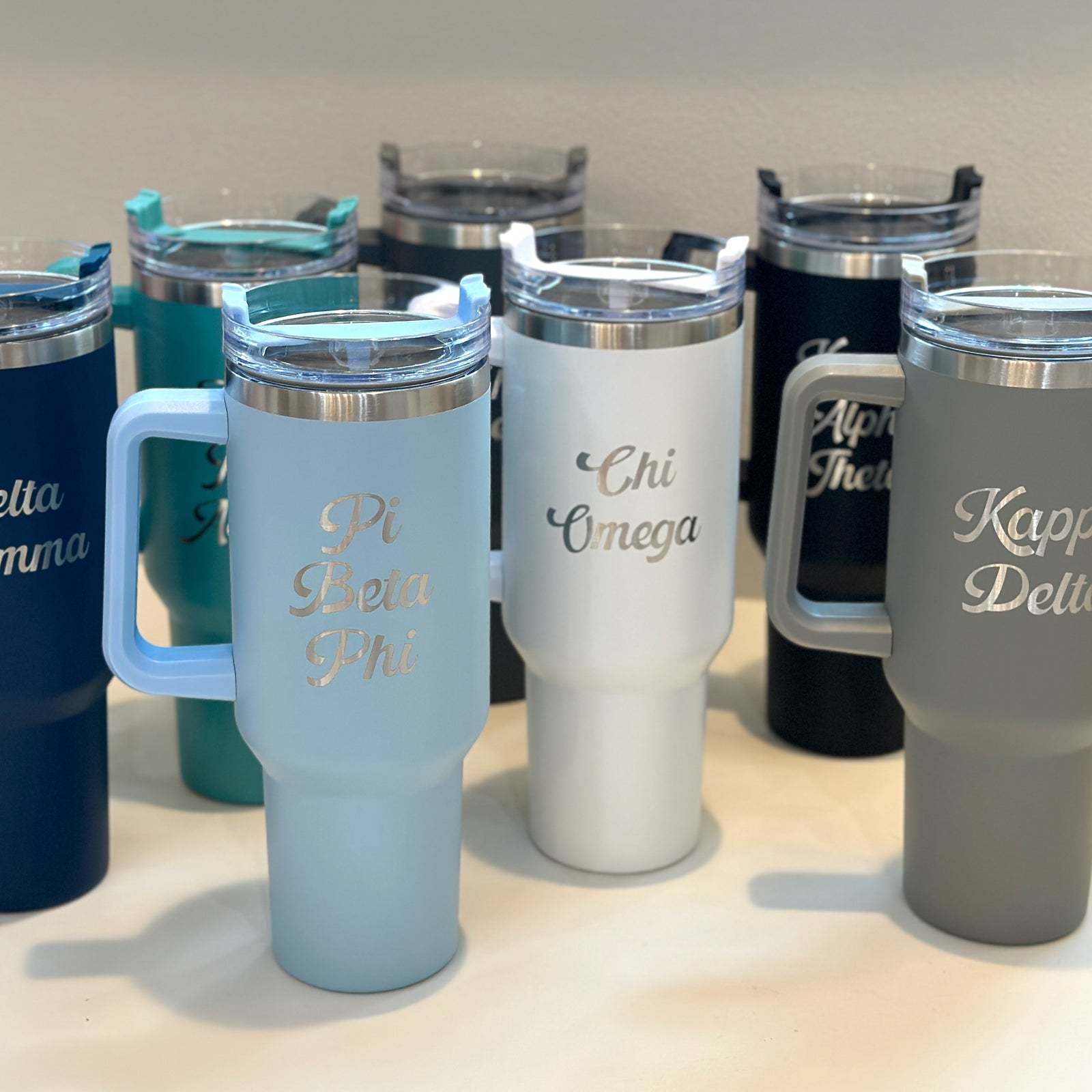 40 Ounce Tumbler with Sorority Engraving