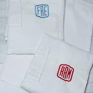 Monogrammed Towel Wrap and Matching Makeup Bag - Spa Wrap