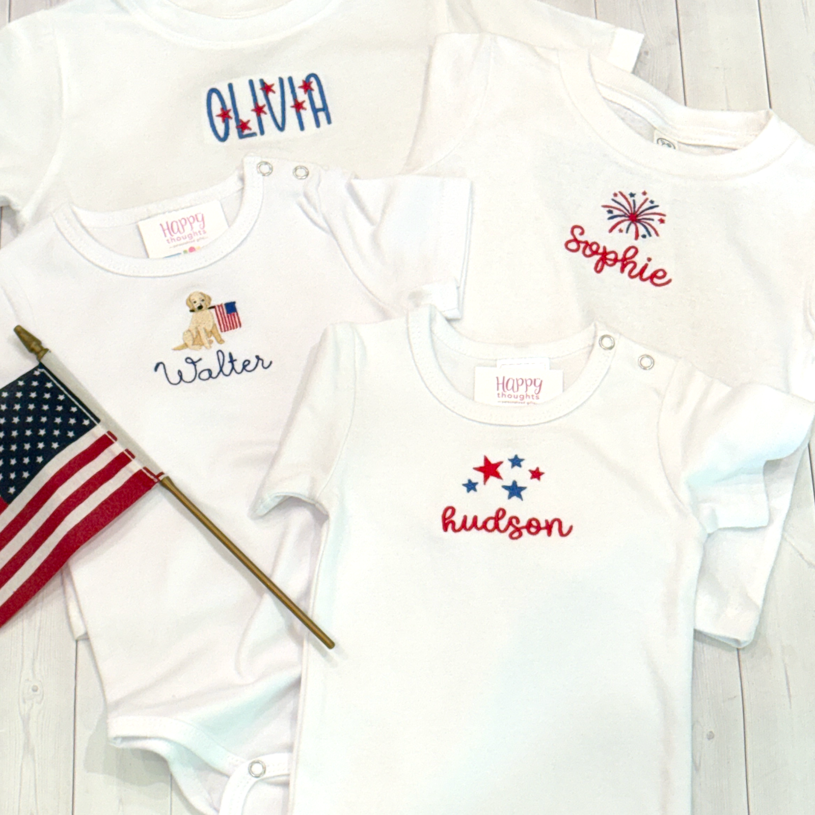 Patriotic Kids Shirt or Bodysuit
