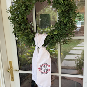 USA Red White and Blue Wreath Sash