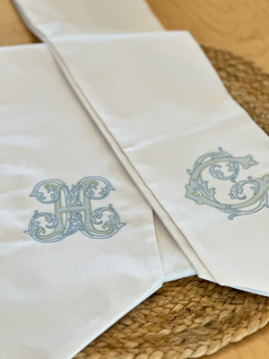 Monogrammed Wreath Sash