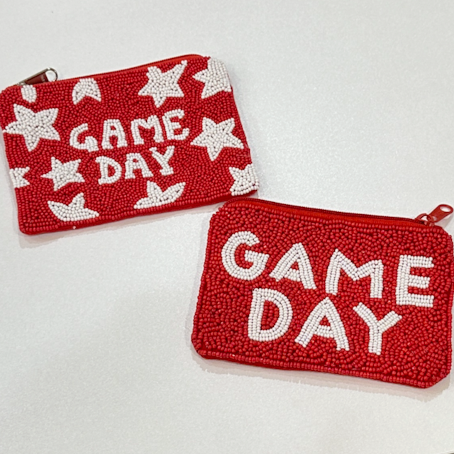 Beaded Game Day Coin Purse