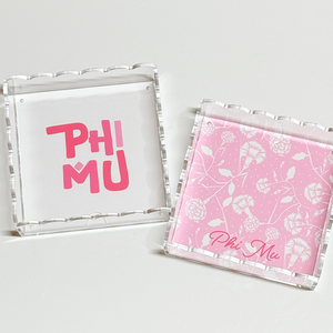 Sorority Scallop Acrylic Tray