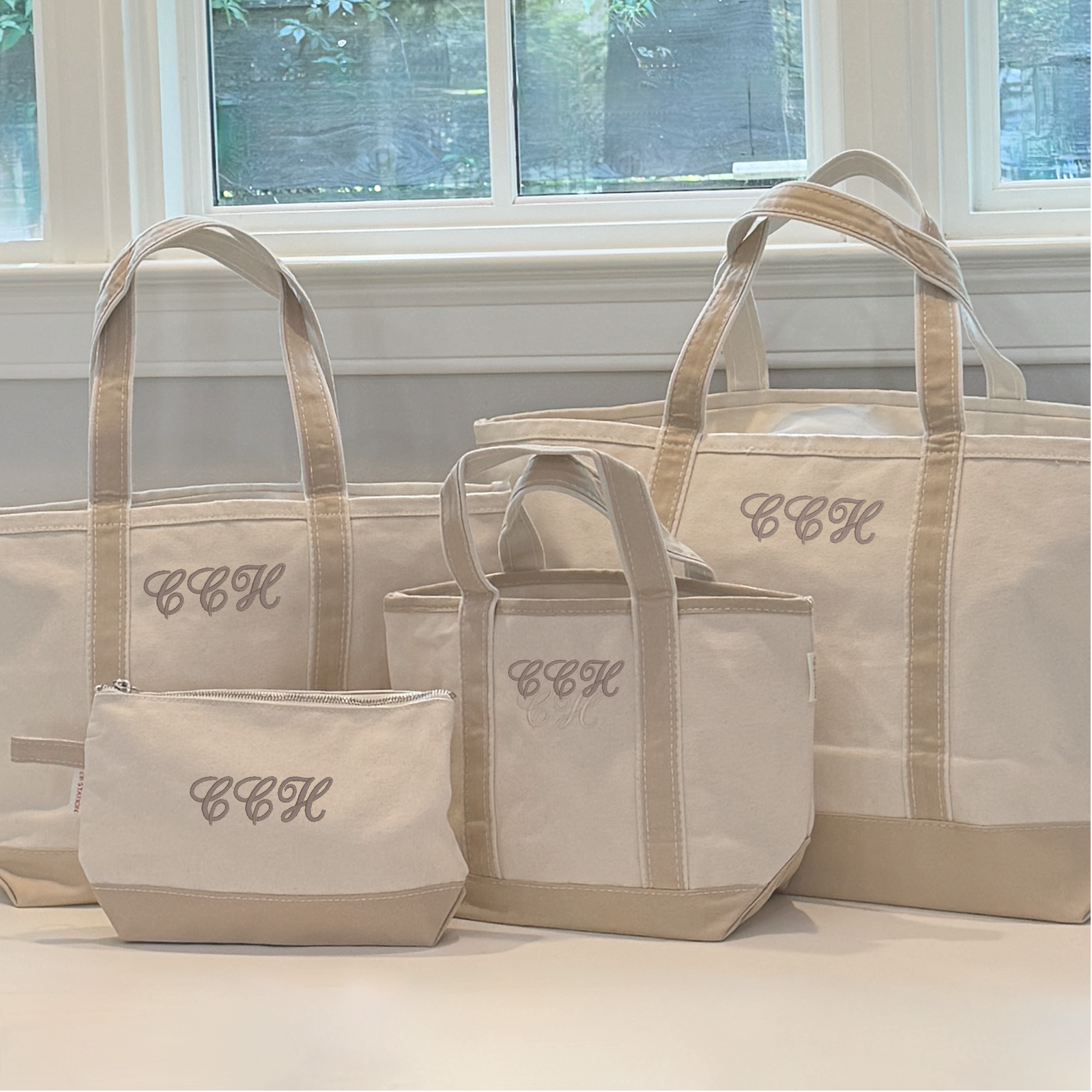 Canvas Trimmed Tote Bag