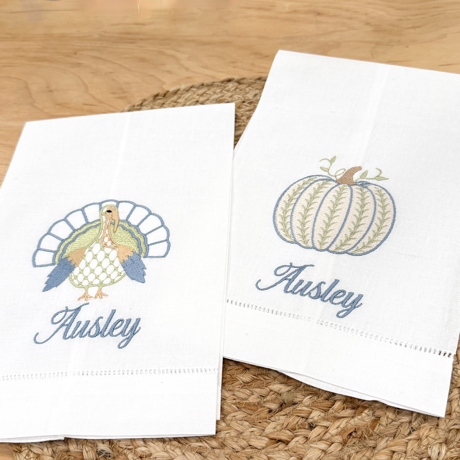 Thanksgiving Turkey Linen Tea Towel
