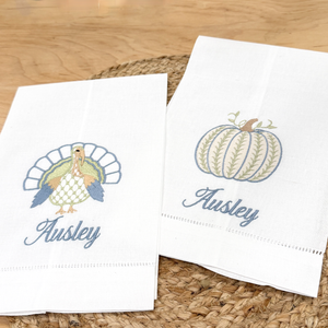 Thanksgiving Turkey Linen Tea Towel