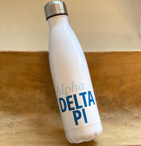 Delta Gamma Water Bottle or Skinny Tumbler - Happy Thoughts Gifts