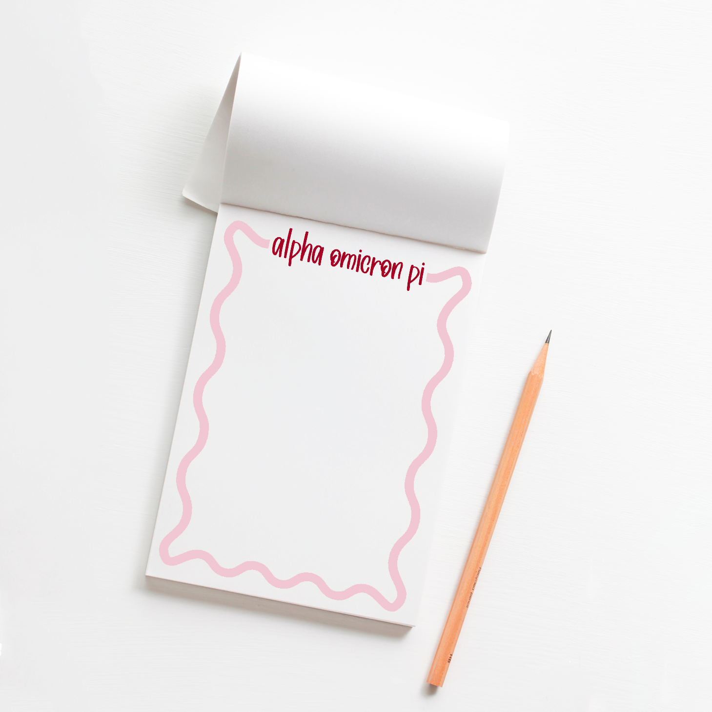 Sorority Colorful Ruffle Design Notepad