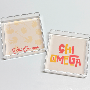 Sorority Scallop Acrylic Tray