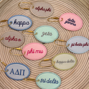 Sorority Fabric Bag Tag