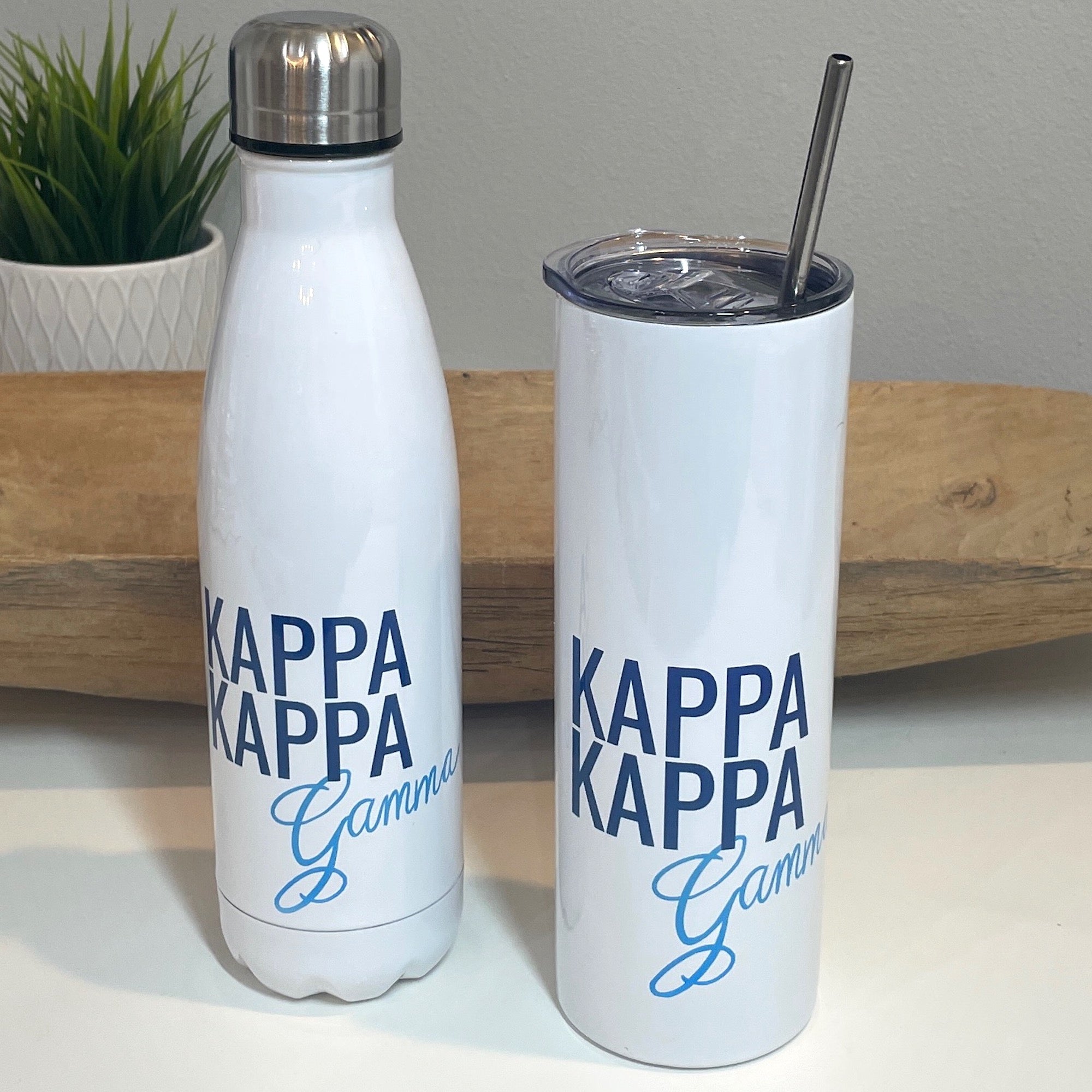 Kappa Kappa Gamma Water Bottle or Skinny Tumbler