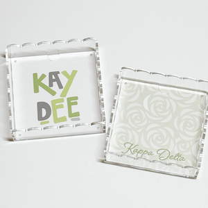 Sorority Scallop Acrylic Tray