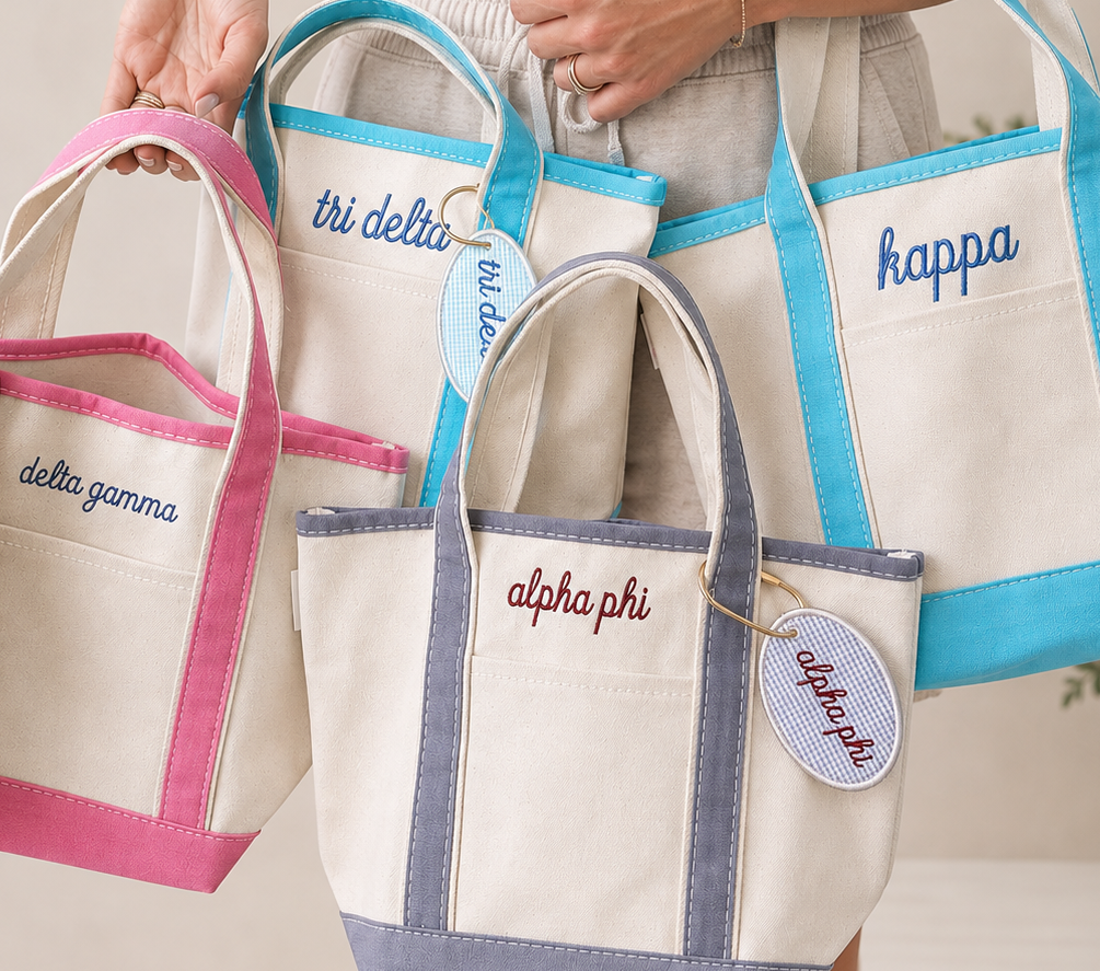 Sorority Essentials Canvas Tote Bag