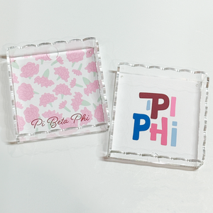 Sorority Scallop Acrylic Tray