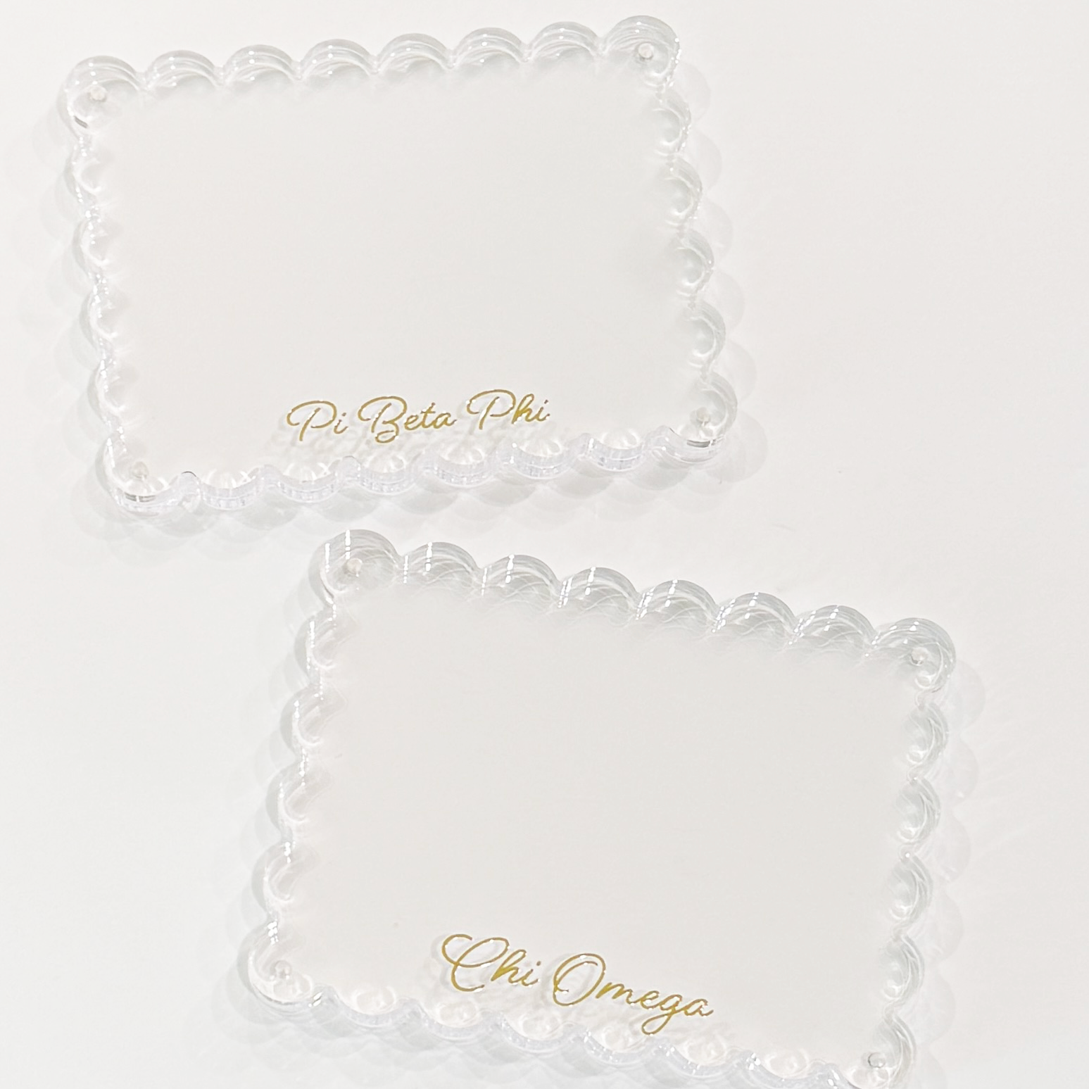 Sorority Scallop Acrylic Frame