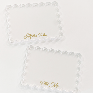 Sorority Scallop Acrylic Frame