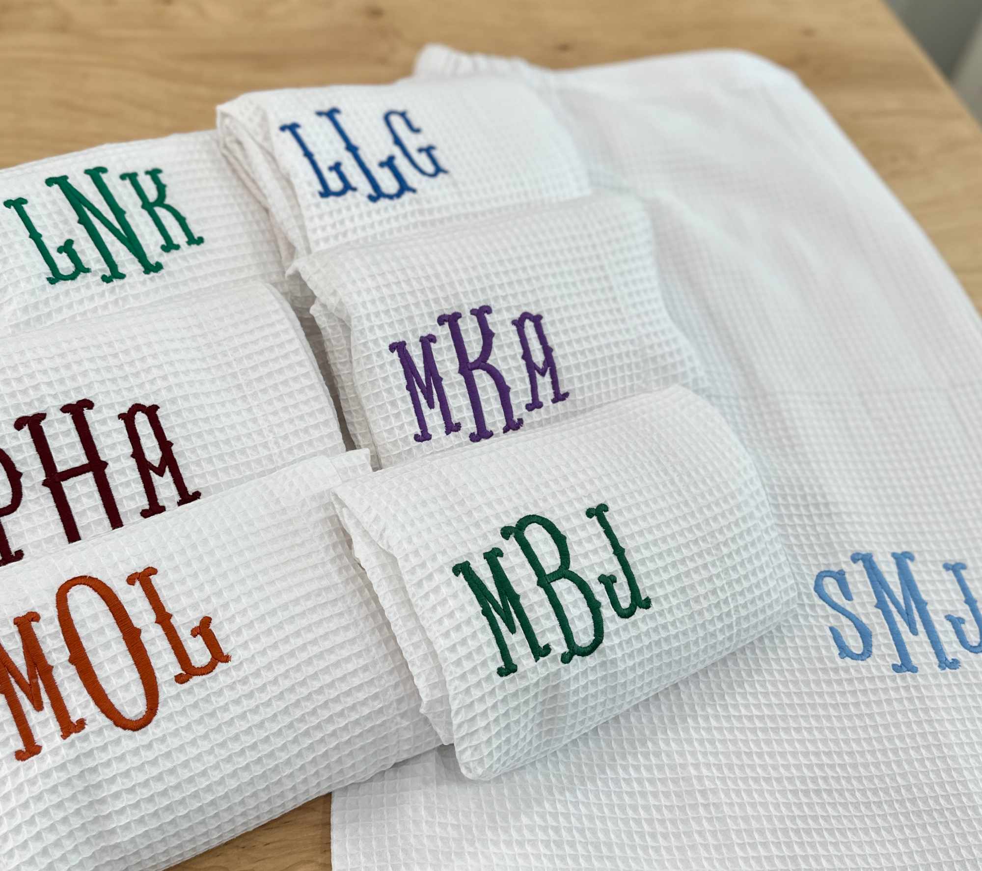 Monogrammed Towel Wrap and Matching Makeup Bag - Spa Wrap