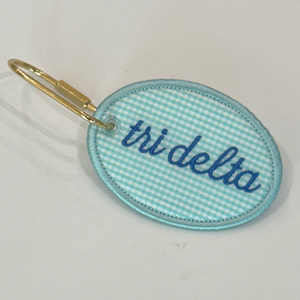 Sorority Fabric Bag Tag