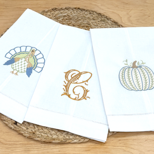 Thanksgiving Turkey Linen Tea Towel