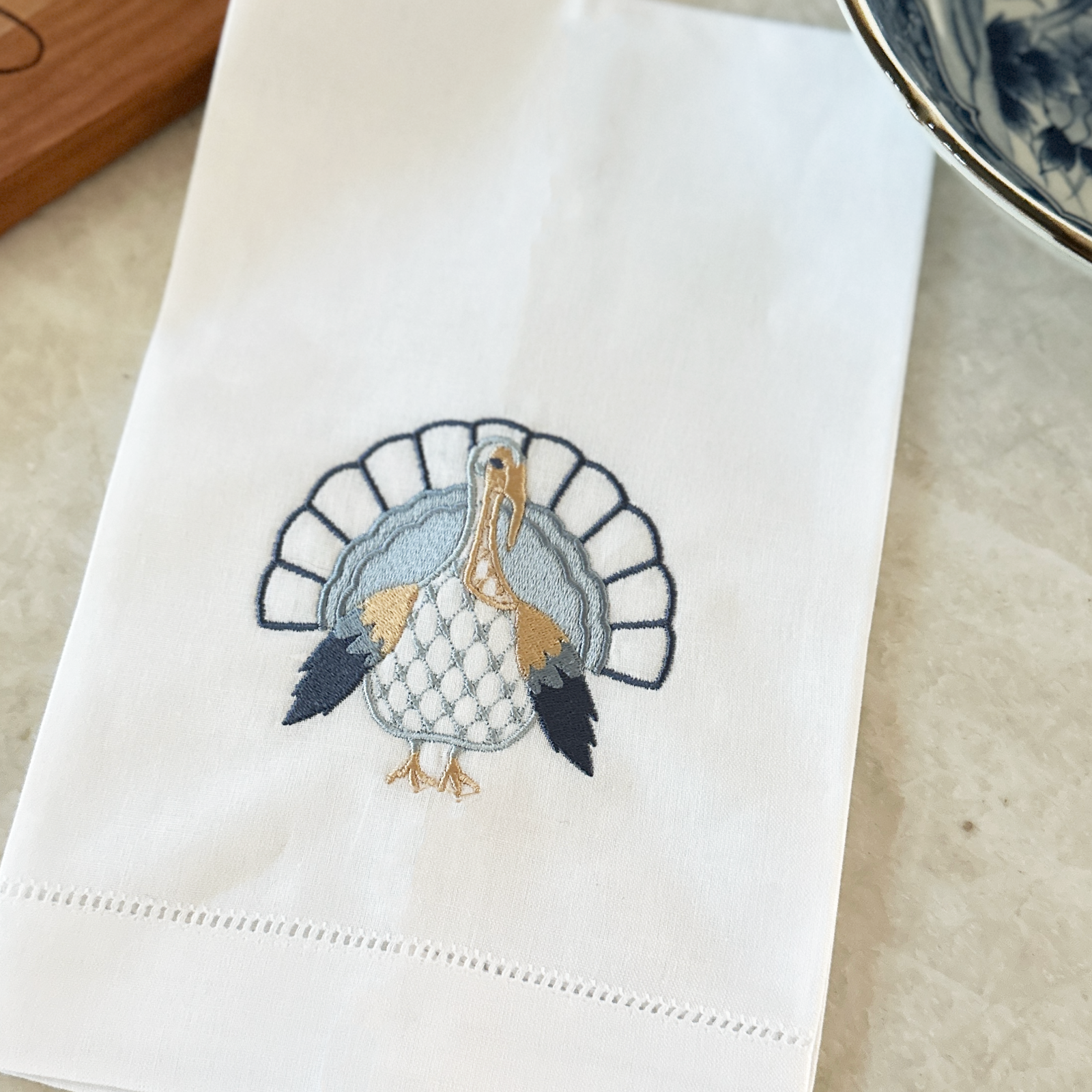 Thanksgiving Turkey Linen Tea Towel