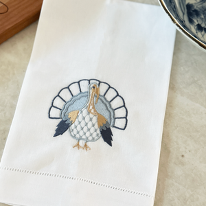 Thanksgiving Turkey Linen Tea Towel