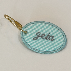 Sorority Fabric Bag Tag