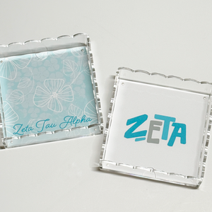 Sorority Scallop Acrylic Tray