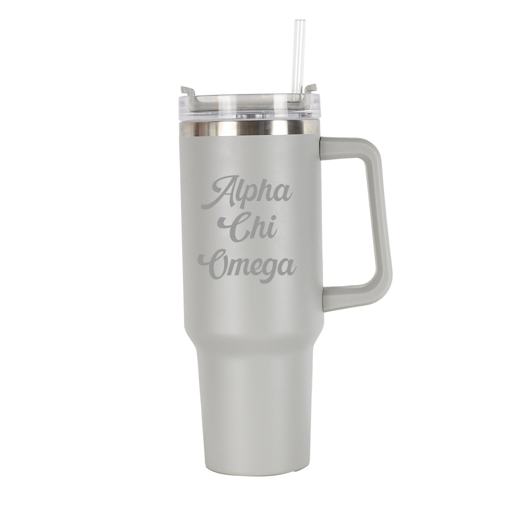 40 Ounce Tumbler with Sorority Engraving