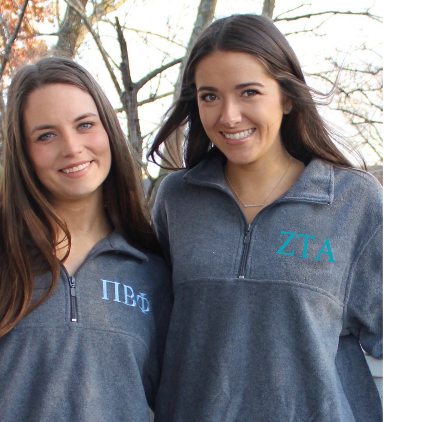 Sorority Embroidered Fleece Pullover