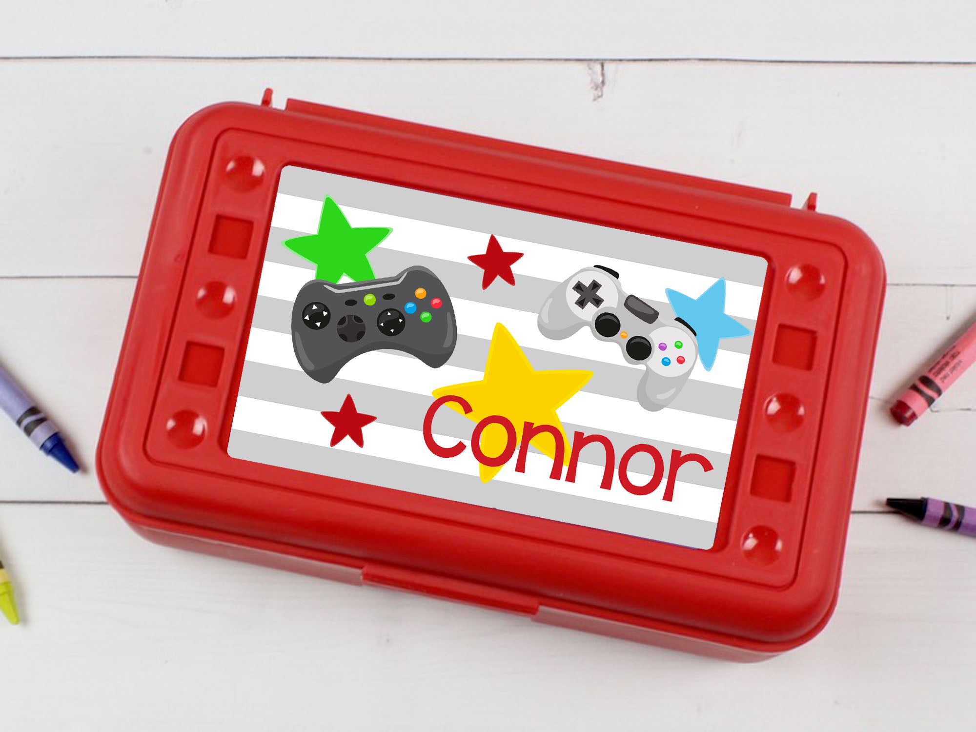 Personalized School Pencil Box - Boy Designs