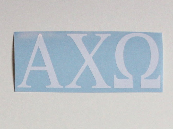 Sorority Greek Letters Decal