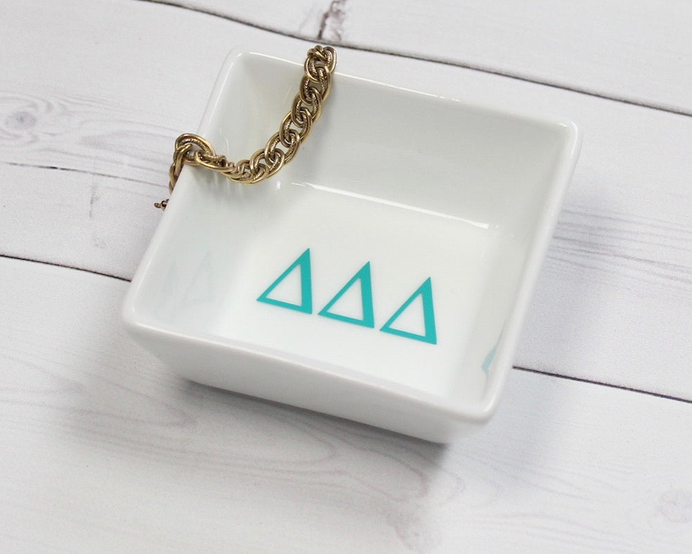 Delta Delta Delta Sorority Ring / Pin Dish