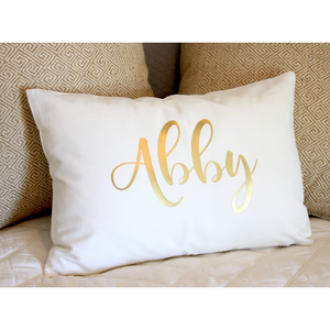 Personalized Throw Pillow - Monogram, Name or Text