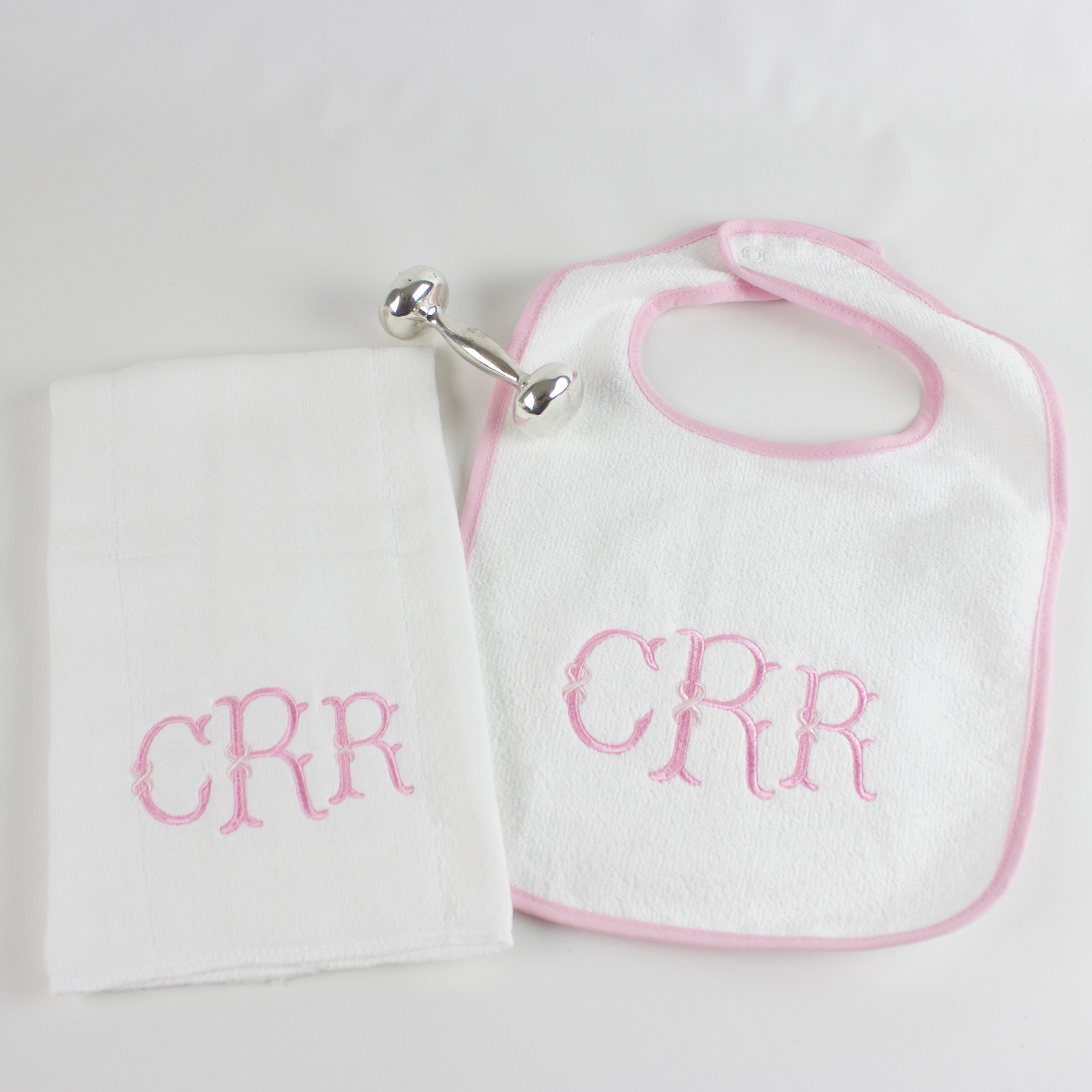 Personalized bibs and burp sales cloths