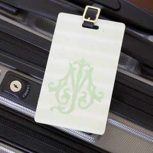 Chic Monogram Luggage Tag & Wrap Set