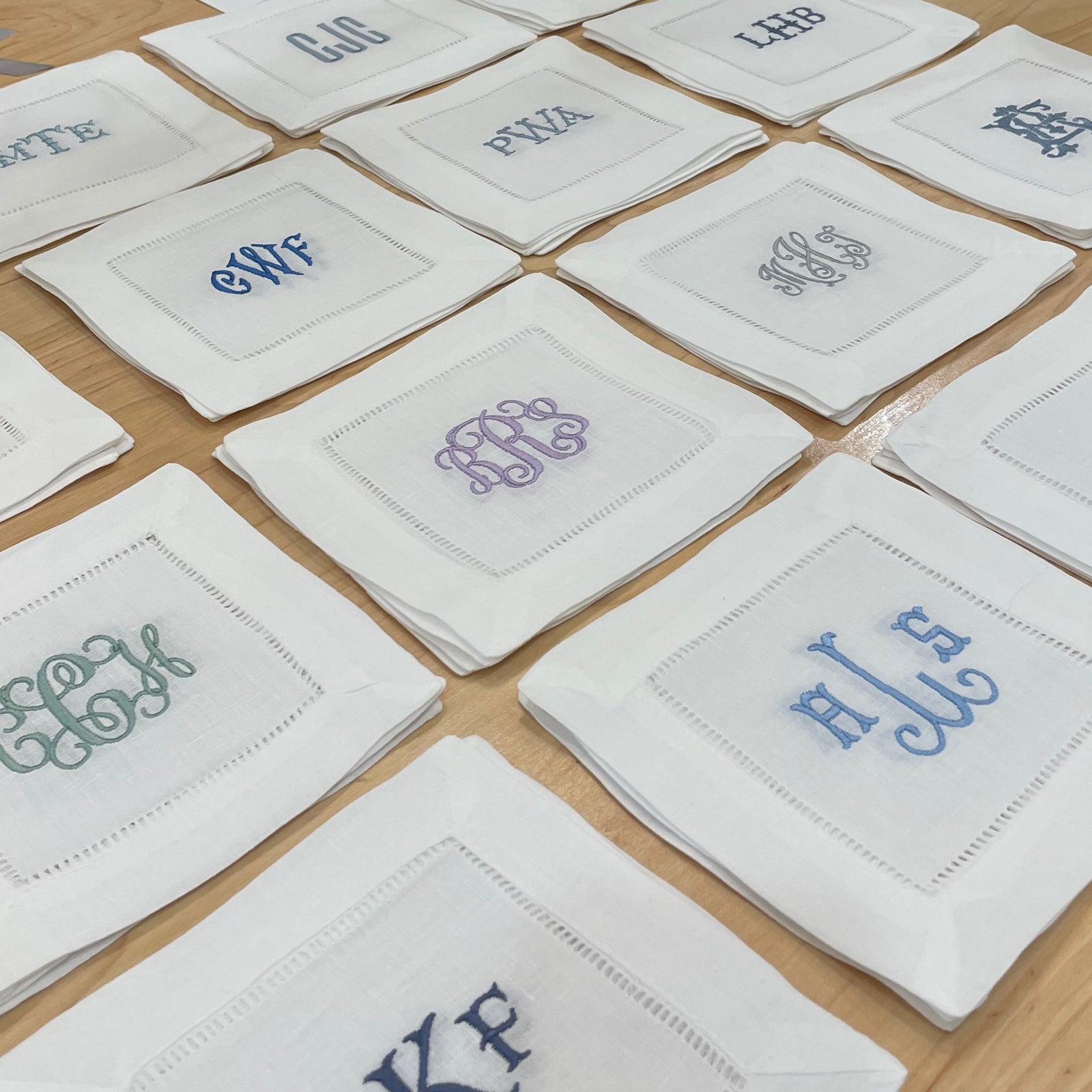 Monogrammed Linen Cocktail Napkins (Copy)