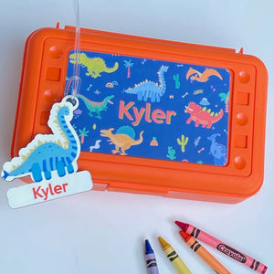 Personalized School Pencil Box - Boy Designs - Happy Thoughts Gifts