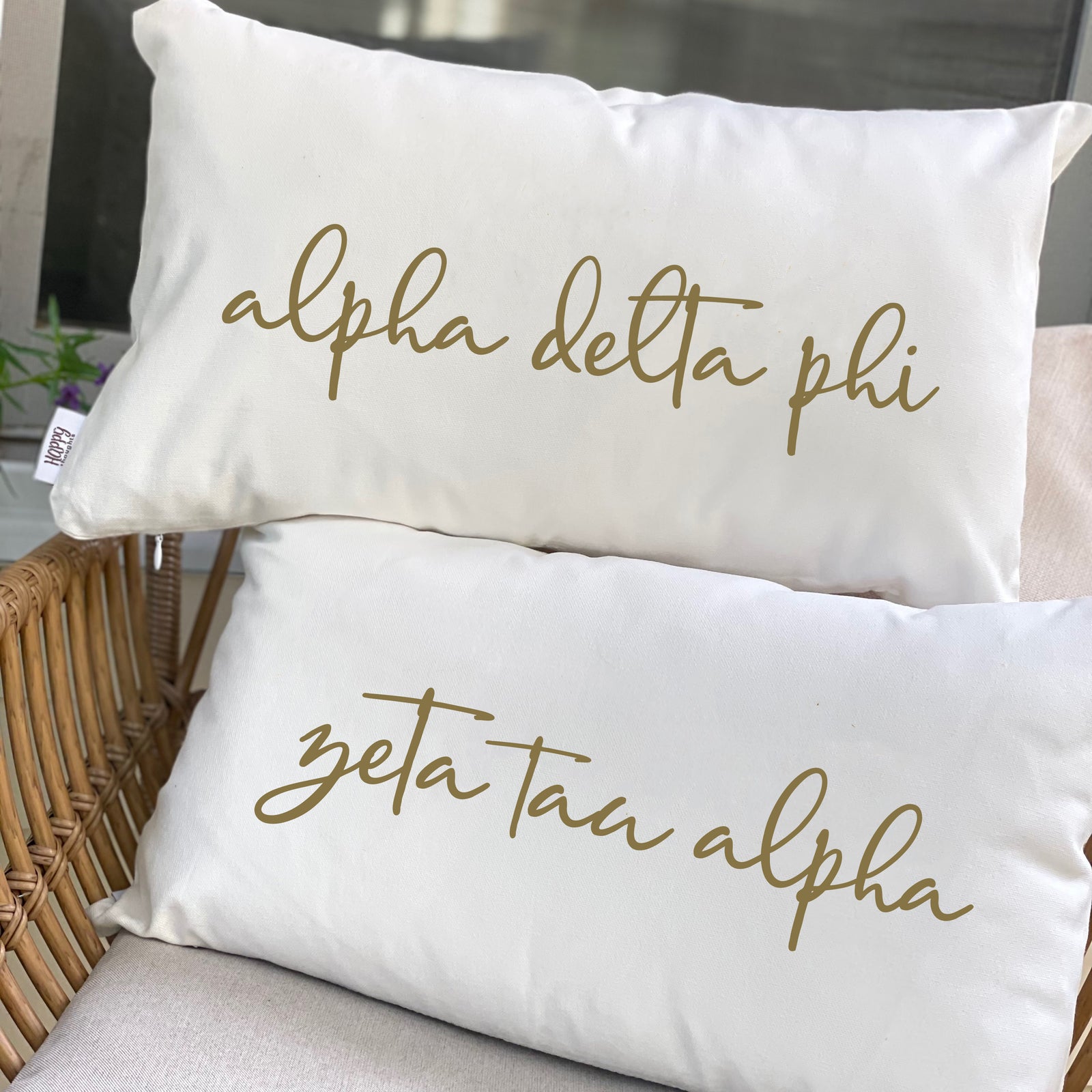 Script Name Sorority Throw Pillow