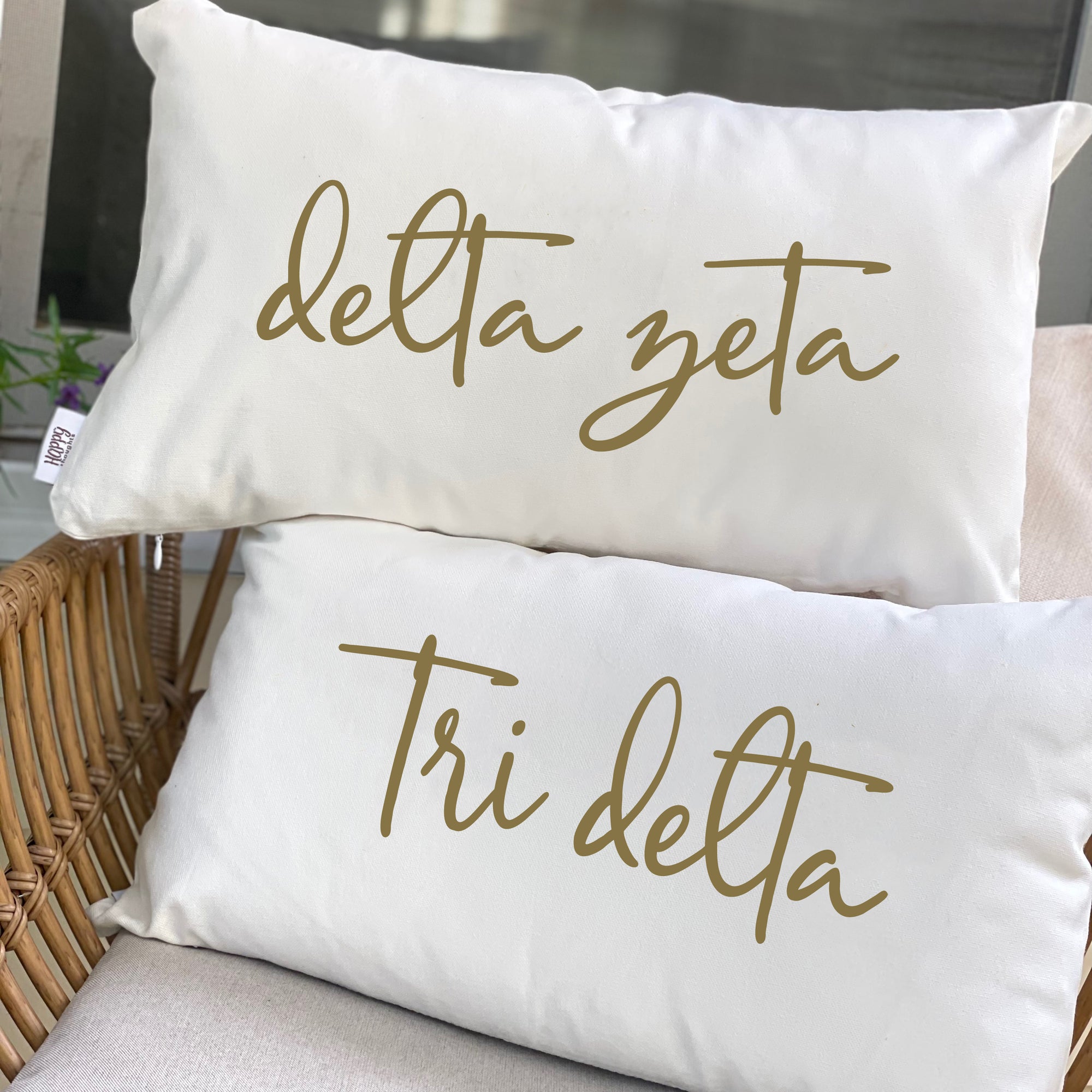 Script Name Sorority Throw Pillow